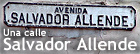 Una calle Salvador Allende ... en el mundo